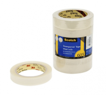 3M  605-C เทปใส (12ม้วน/แพ็ค)