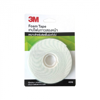 3M 4016 21มม X 3ม เทปโฟม PU  ( 12ม้วน/กล่อง)