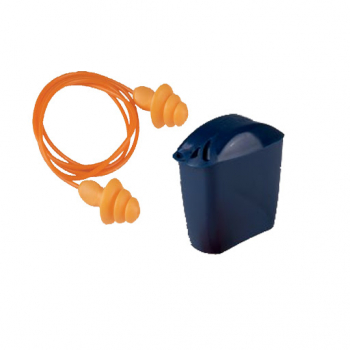 3M 1271 ปลั๊กอุดหูมีสายพร้อมกล่อง สายสีส้ม (สายพีวีซี) ( 250 คู่/ลัง )