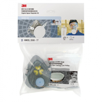 3200-55 ORGANIC VAPOR  RESPIRATOR KIT 12PK/CS  New