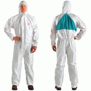 3M 4520 COVERALL WHITE+GREEN  SIZE M