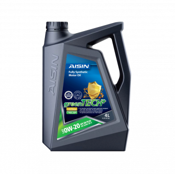 AISIN greenTECH+ Fully Synthetic Motor Oil 0W-20 SN PLUS 4L ( 4 Gallon/Carton )