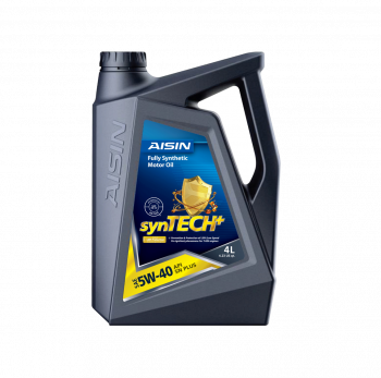 AISIN synTECH+ Fully Synthetic Motor Oil 5W-40 SN PLUS 4L ( 4 Gallon/Carton )