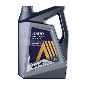 AISIN econTECH+ Motor Oil 15W-40 CI-4/SL 6L (3 Gallon/Carton)