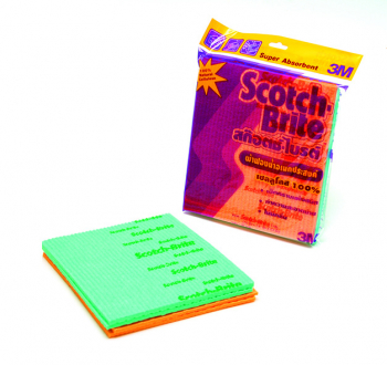 3เอ็ม SPONGE CLOTH 180mmx200mmx5mm.(4pc/pk, 10pk/cs)