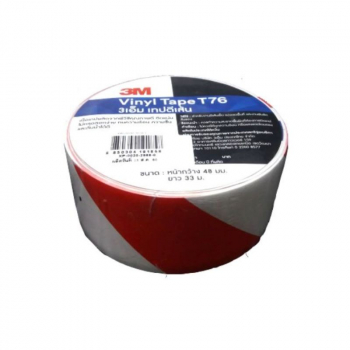 T76 RED/WHITE 2"x36y GENERALPLASTIC TAPE ( 12RL/BX)