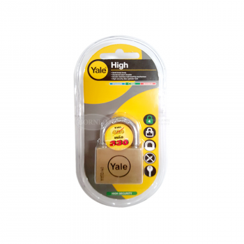 Yale BD40 YALE BRASS DISC PADLOCK 40mm. STANDARD SHACKLE PACK 1 (1 Set/Pack)