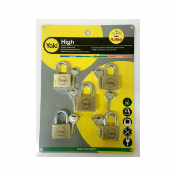 Yale BD45-50SSM5 5PCS MASTER KEY SET, BD45X4,50X1 (1 Set/Pack)