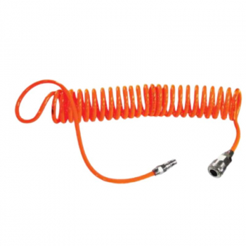 NCR PU HOSE PU 3/16" SPRING (5x8mm.) Length 9 M. (orange)