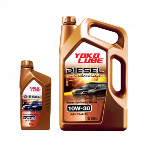 น้ำมันเครื่อง YOKOLUBE DIESEL PREMIUM 10W30 6+1 ลิตร (4 กล่อง/ลัง)