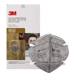 3M 9542 P2 หน้ากากป้องกันฝุ่น ละออง และไอระเหยสาร สายรัดศีรษะ 