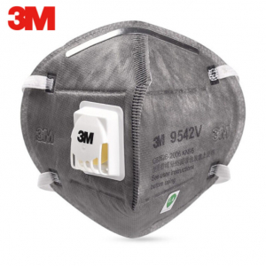 3M 9542V P2 หน้ากากป้องกันฝุ่นละออง และไอระเหยสาร สายรัดศีรษะ (มีวาล์ว)