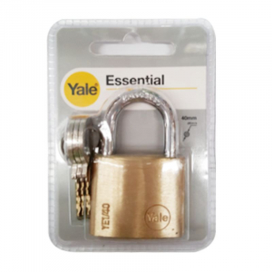 Yale YE40 Padlock 40mm-Solid Brass (1 Set/Pack)