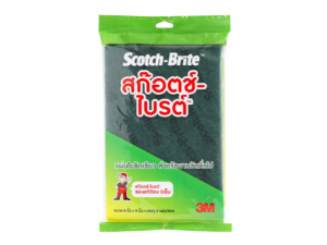 3M สก็อตช์-ไบรต์ แบบซอง ขนาด 6X9 นิ้ว สีเขียว (2 แผ่น/ซอง)
