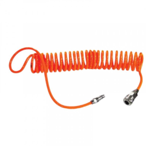 NCR PU HOSE PU 3/16" SPRING (5x8mm.) Length 9 M. (orange)